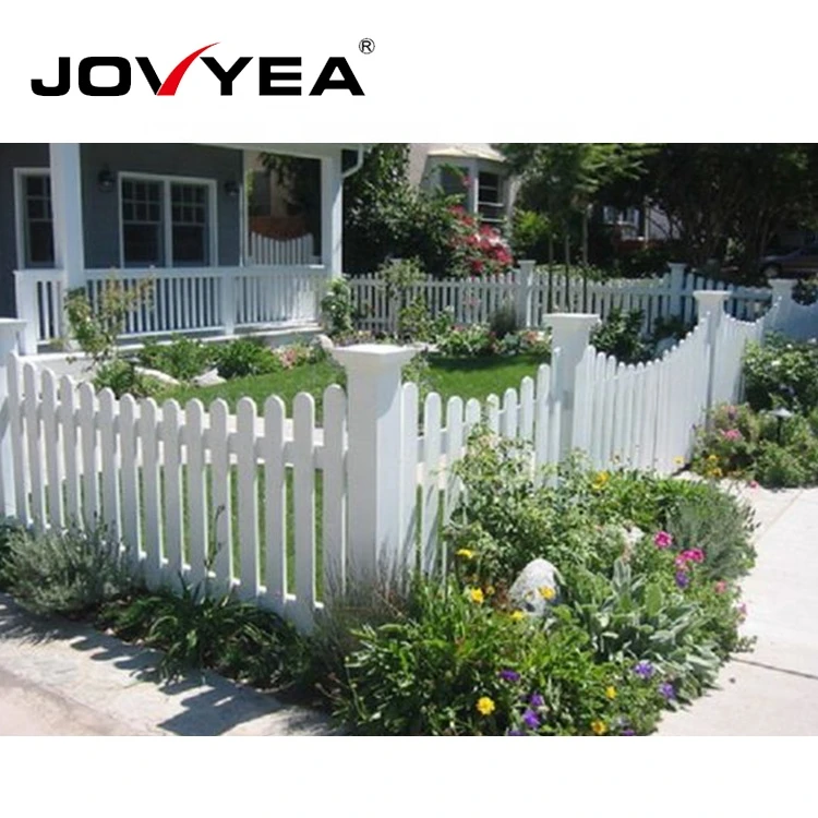 Easy Installation Outdoor Plastic Pvc Picket Fences For Garden