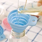 Eco Collapsible Silica gel Funnel Kitchen Accessories Oil Vinegar Seasoning Water Juice Funnels