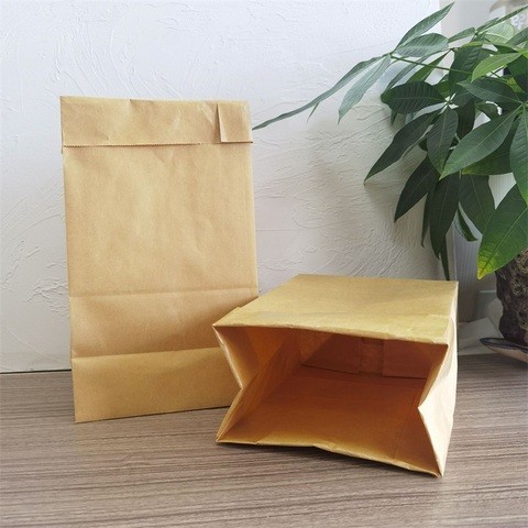 Eco Friendly Customized Biodegradable Sample Flitter Packaging Color Kraft Paper Bag For Tea Gift Pouch Packing