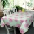 Import Eco-friendly high quality printed PEVA + flannel/ nonwoven backing table cloth from China