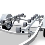 Ecocampor Hot Dipped  Custom Small Galvanized  Double Axle Jet Ski  Boat Trailer for sale