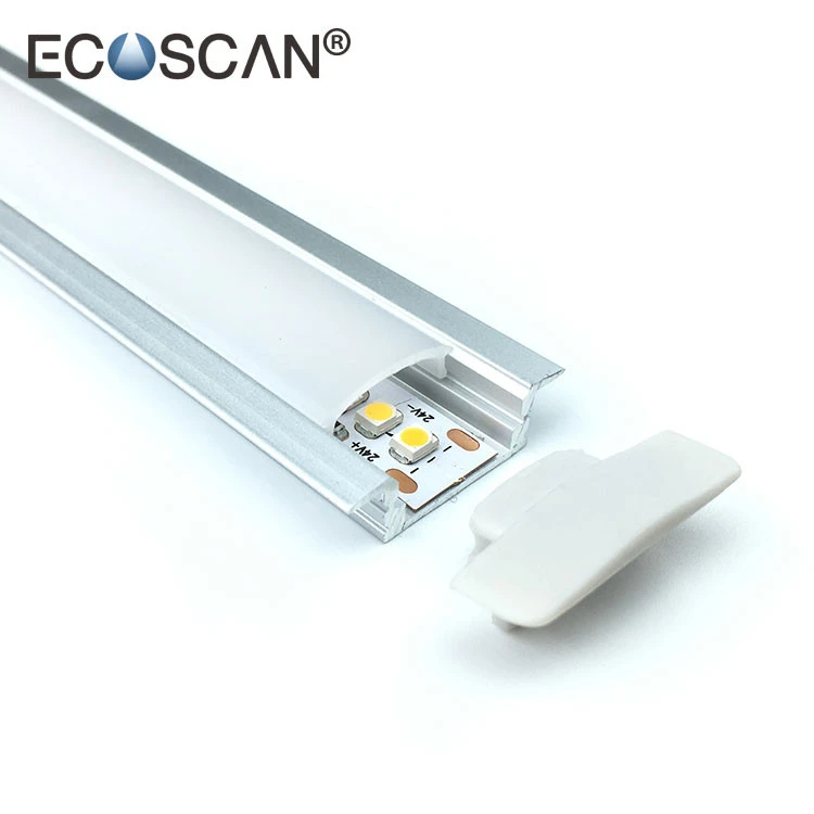 Ecoscan aluminum led channel track 12.5mm aluminium led profile
