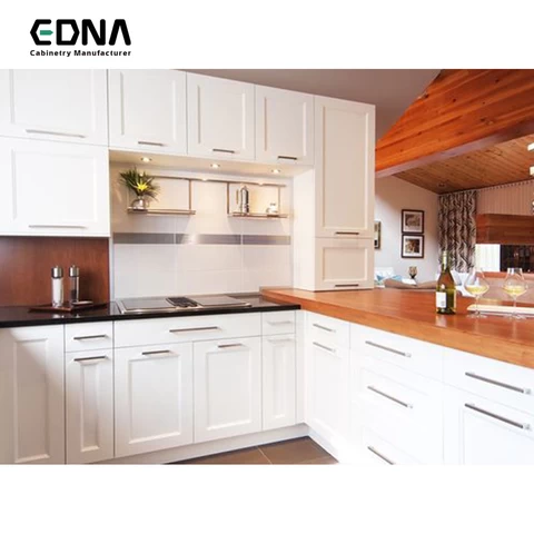 Edna Complete Full Set White Kichen Cabinets Modern Kitchen Furniture Model Sets