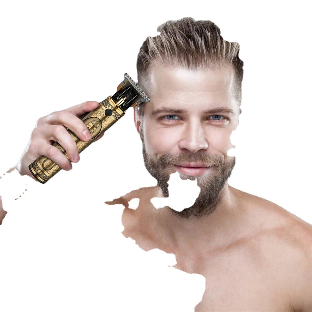 Electric Grooming Rechargeable Cordless Close Cutting 0mm Baldheaded Hair Clippers T-Blade Men Beard ShaverTrimmer