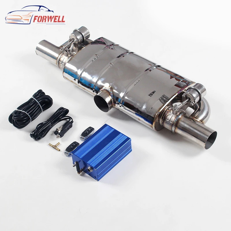 electronic exhaust muffler double electric with remote control valvetronic muffler with the exhaust cutout valve