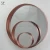 Import Elegant  Shiny Rose Metal  Art Wall Decoration Circle Mirror from China