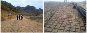 Embossed Geo Grid PP Biaxial geogrids high tensile for driveway reinforcement