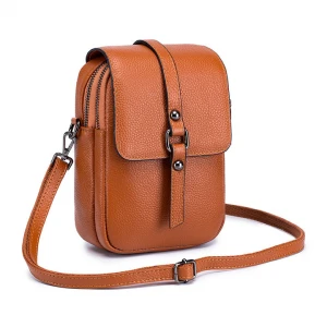 EMG6157 carry waterproof cellphone bags pouch purse handbagsluxury genuine leather crossbody mobile phone bags