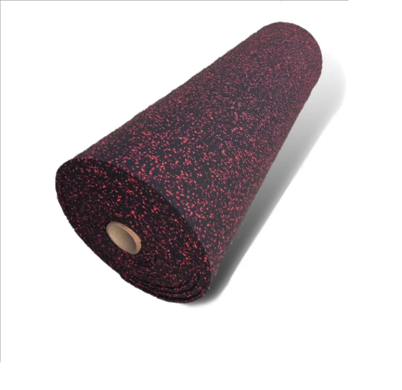 Environment-friendly color granule durable rubber gym floor roll