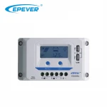 Epever 10A 20A 30A 45A 60A PMW intelligent solar charge controller with LCD display, DC 12/24/36/48V automatic identification