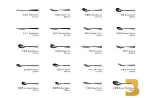 European dinner titanium cutlery metal flatware set tableware for a restaurant spoon stainless steel black silverware set