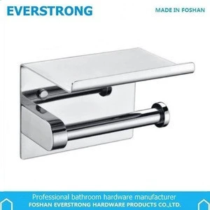 Everstrong stainless steel toilet tissue holder with phone shelf ST-V08A bathroom paper holder