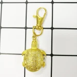 Factory children's cartoon cute retro flip tortoise keychain lanyard pocket  watch