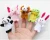 Import factory custom  Mini Plush Animal black cat hand puppet finger puppet from China