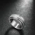 Import Factory direct sales of stainless steel sandblasted ring titanium steel mens ring from China