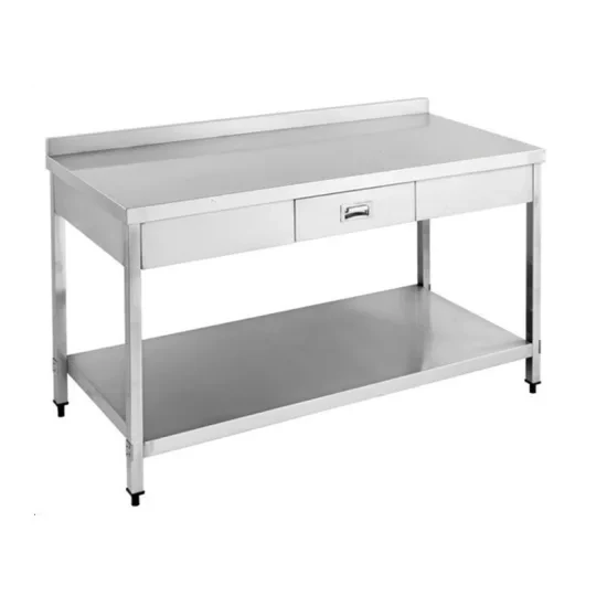 Factory Direct Supply Stainless Steel Kitchen Work Table With Drawer Work Table With Shelves Stainless Steel Work Table Cabinet