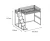 Import Factory directly single adult dormitory metal bunk bed with desk from China