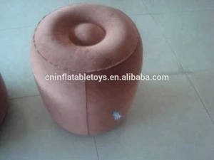 Factory inflatable flocked seat stool , inflatable seat cushion