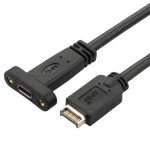 Factory Panel Mount 10Gbps USB 3.1 Gen 2 Key A 20 pin Male to USB Type C Female Cable