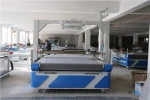 Factory Price Auto feeding CCD CNC Oscillating Knife Rubber PTFE Gasket Composite V cut knife Cutting Machine with projector