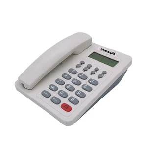 Factory Price Basic Phone Corded Dual Line Caller ID Phone Simple Basic Telephone with LCD display