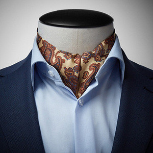 Factory price different design print men ascot cravat