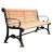 Import factory price Outdoor furniture Factory outdoor bench garden chair wood plastic patio bench aluminum die casting frame from China