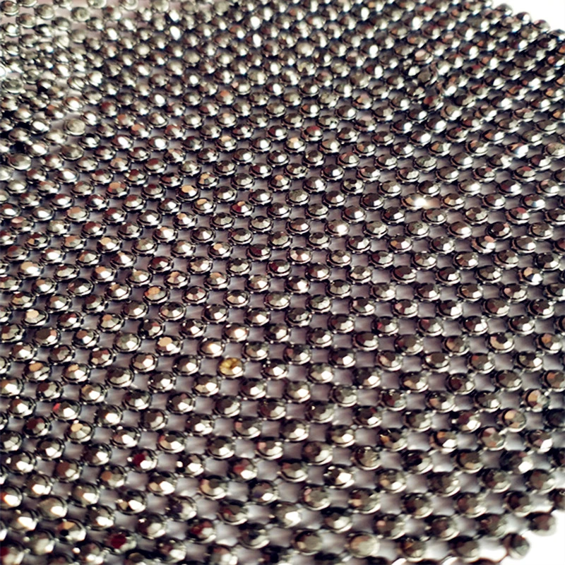 Factory price rhinestone applique designs plastic mesh trimming nails decoration crystal stones
