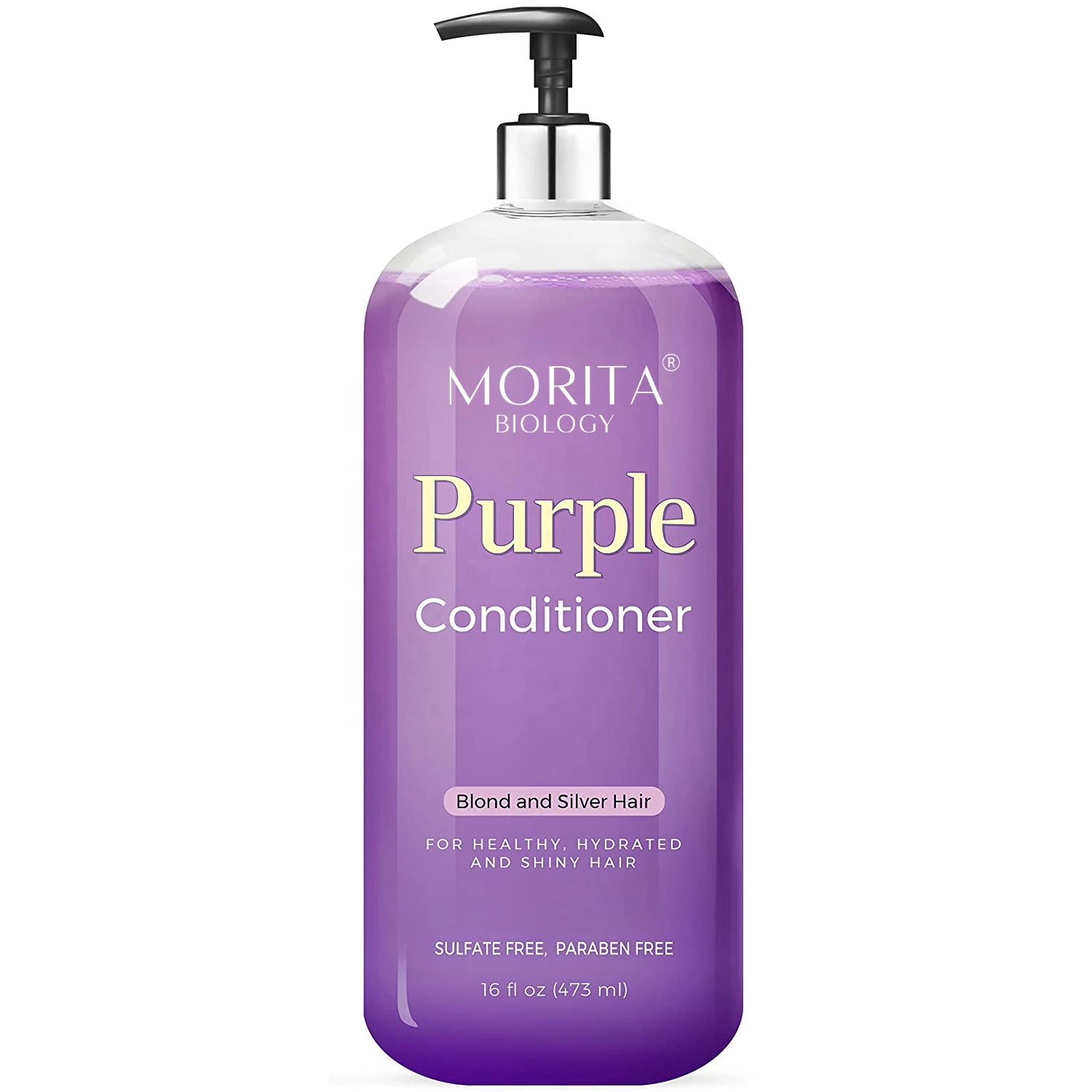 Factory Price Sulfate Paraben Free Purple Shampoo Repair Damage Black Hair Color Loss Shining Purple Shampoo and conditioner