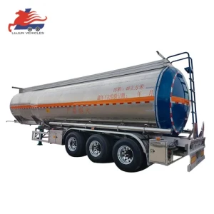 Factory price Tri axles fuel tanker semi trailer 45000 liters Aluminium petrol oil tanker semi trailer