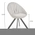 Import Factory professional wholesale dining room furniture Decorative pleats grey back cloth dining chair from China