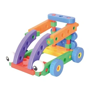 Factory supply children education DIY building plastic blocks kid play toys