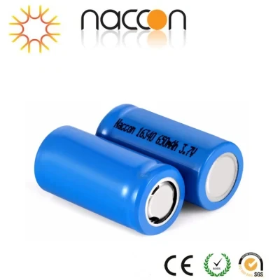 Factory Supply Icr16340 650mAh Rechargeable Li-ion Lithium Battery for Tool