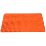 Factory supply thin curved custom size kids baby anti slip waterproof eco friendly pvc plastic non slip bath mat