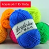 Factory Wholesale Acrylic Yarns for Hand Knitting Scarf Hat 7s/4 Thickness 2-3cm Multi colors Acrylic Yarn