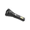 Factory Wholesale Adjustable Swivel Side Lights 3 Head Usb Rechargeable Torch Light Long Time Flashlight