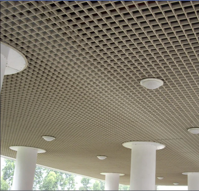 Fantastic 3D Aluminum Roof Decorative Grid Ceiling