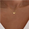 Fashion Choker Necklace Lovely Golden Silver Plated Necklace Short Women Summer Holiday Romantic Gift Jewelry
