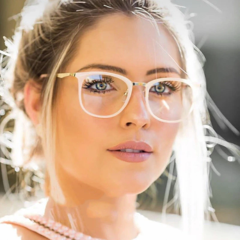 Fashion Filter Anti Blue Light Glasses Women Square Computer Eyewear Brand Designer Optical Glasses Frames Ladies