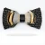 Import Fashion New Design Handmade Feather Pre-tied Bow tie bussiness Bowtie and Brooch Sets For Men from China