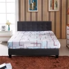 Fashion single cheaper grey fabric bed frames with button