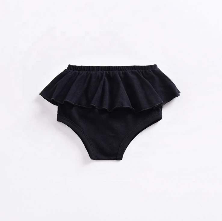 Fashion style children&#x27;s pants infants baby summer candy color bummies kids lace triangle  shorts