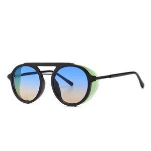 Fashion Sunglasses Round Frame Steampunk UV 400 CE Sun Glasses Promotional Shades Sunglasses