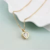 Fashion wedding bridal jewelry set 18k gold plated necklace crystal earring