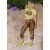 Import Fashion Women Casual Leopard print lips print T-shirt 2 Pieces Set Women Clothing Outfits Tracksuit from China