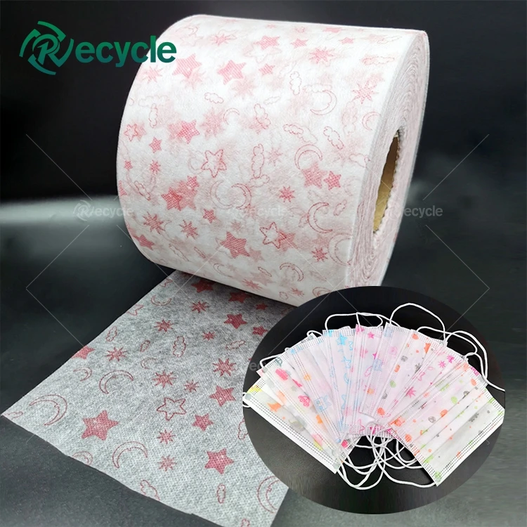 Fashioned Mask Material 25GSM Polypropylene Print Pp Non Woven Fabric For Mask