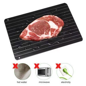 Fast Defrosting Tray Thaw Frozen Food Meat Fruit Quick Defrosting thawing Plate Board Thaw Master Home Use