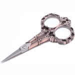 Fast Shipment High Quality 3.5mm Thickness Eyebrow Beauty Curved Cuticle Manicure Scissors / Steel Manicure Cuticle Scissor