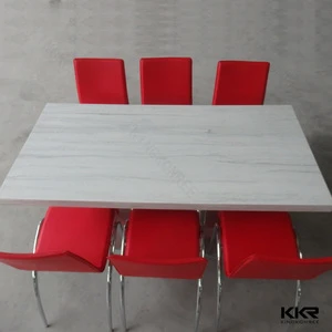 fastfood restaurant furniture / small round marble table / cafe tables and chairs