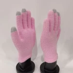 Feather Yarn 5-Fingers Touch Screen Gloves